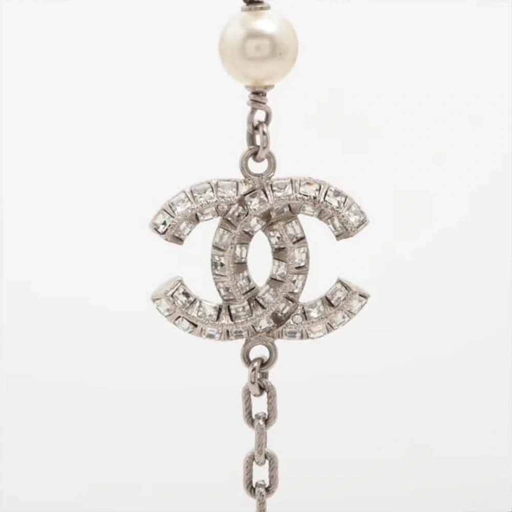 Pre-owned Chanel Graduated CC Crystal Necklace - Picture 2 of 5